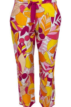 Pyjama Pants & Shorts | £30 And Under>Cyberjammies Emmi Fruit Print Cropped Pyjama Pants, Size UK 10 Multi