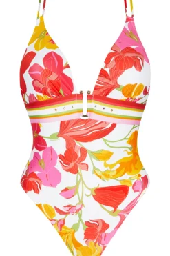 Swimsuits | Sexy Lingerie>Lise Charmel Envolée Florale Seduction Swimsuit FloralBouquet