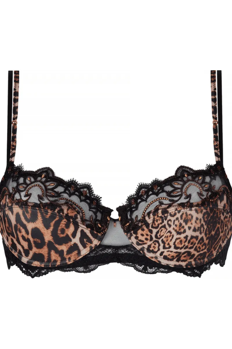 Sexy Lingerie | Luxury French Lingerie>Lise Charmel Fauve Amour Half Cup Plunge Bra AmberPanther
