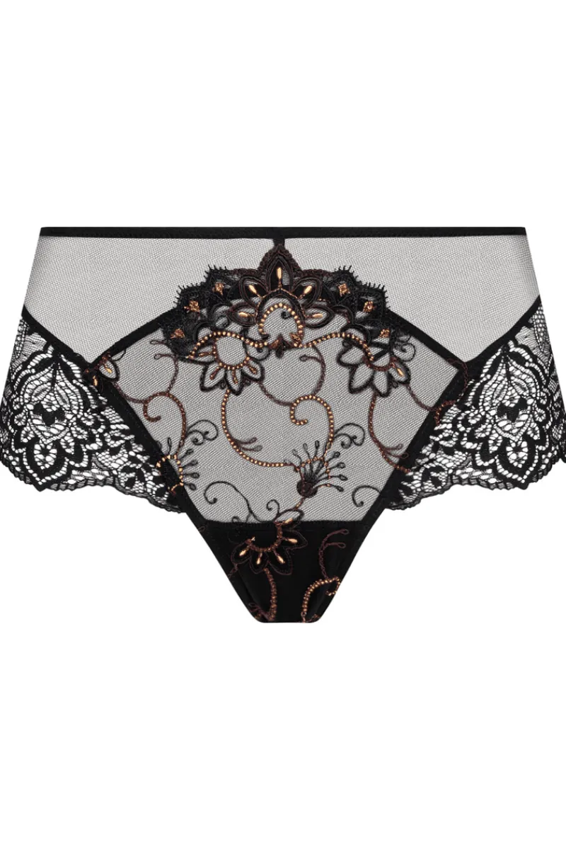 Sexy Lingerie | Luxury French Lingerie>Lise Charmel Fauve Amour Shorty, Size L (UK 14) AmberPanther