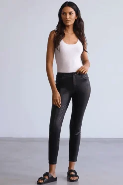 Ready To Wear>Commando Faux Leather Five Pocket Pant Black