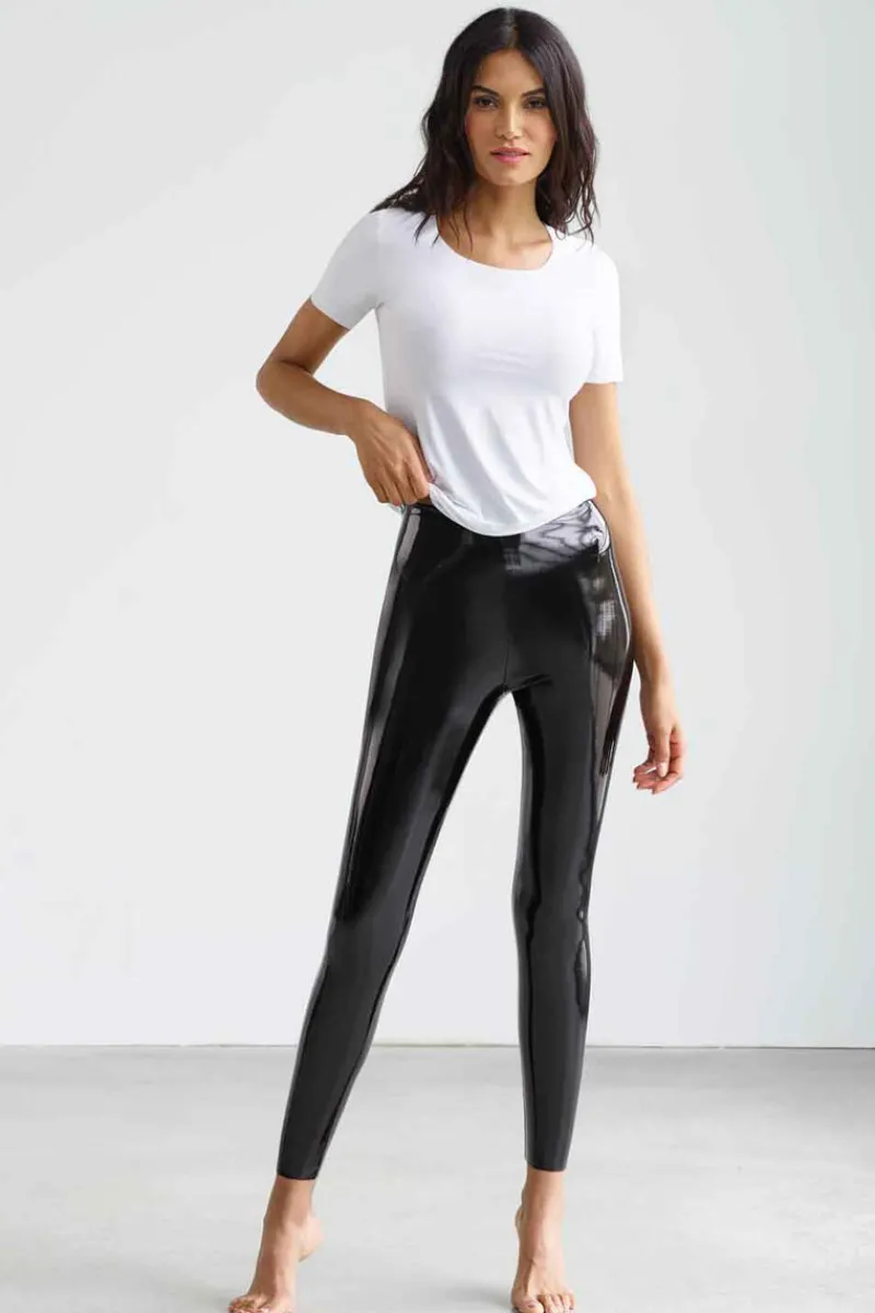 Ready To Wear>Commando Faux Patent Leggings Black