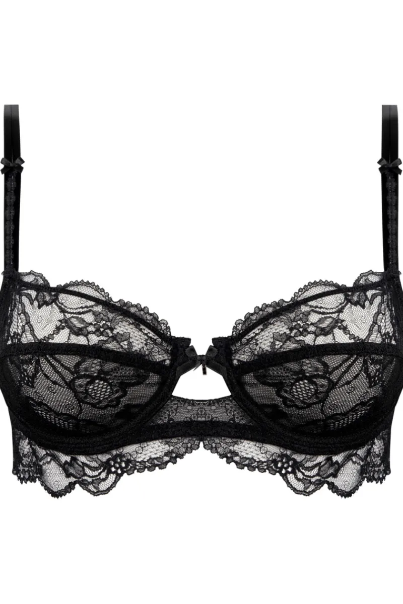 Luxury French Lingerie | Sexy Lingerie>Lise Charmel Feerie Couture Half Cup Bra Black