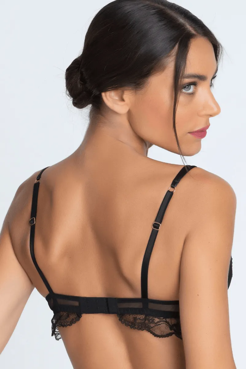 Luxury French Lingerie | Sexy Lingerie>Lise Charmel Feerie Couture Half Cup Bra Black