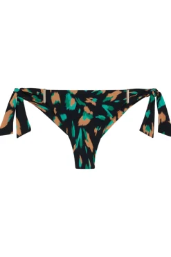 Sexy Lingerie | Luxury French Lingerie>Aubade Feline Energy Tanga Bikini Bottom GreenPanther