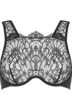 £30 And Under | Underwired Bras>Jolidon French Connection Black Lace Fashion Bra (B & C cup sizes)