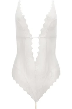 Pearl Thong Bodysuits | Bridal & Honeymoon Lingerie>Bracli Geneva Pearl Body Ivory