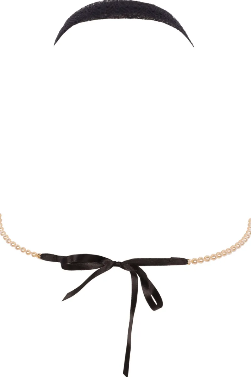 Sexy Lingerie | Halterneck Bras>Bracli Geneva Pearl Bra Black
