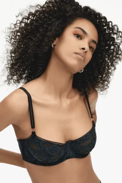 £30 And Under | Balconette Bras & Demi Bras>Icone Gia Underwired Bra in Slate
