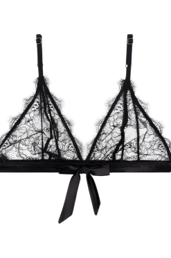 Wireless Bras | Triangle Bras>Love Stories Gwen Triangle Bralette Black
