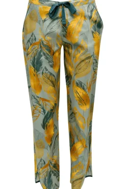 Pyjama Pants & Shorts | £30 And Under>Cyberjammies Hannah Leaf Print Pyjama Pants SageGreenMix