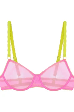 Underwired Bras>Dora Larsen Hattie Tulle Underwire Bra Light Pink