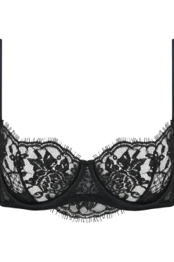 Balconette Bras & Demi Bras | Underwired Bras>Coco de Mer Hera Balcony Bra Black