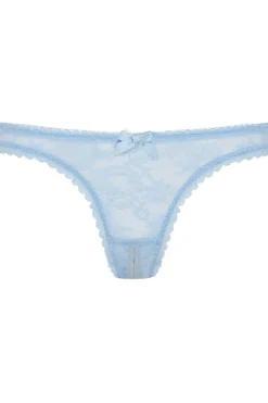 Crotchless Lingerie | Crotchless & Open Knickers>Agent Provocateur Hinda Ouvert Blue, Size 6 (UK 16)