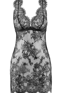 Nighties, Babydolls & Chemises | Sexy Lingerie>Aubade Histoire D’un Soir Lace Nightie Black