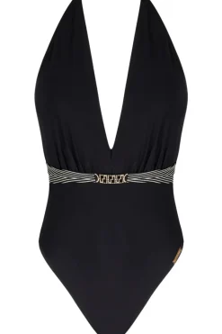 Swimsuits | Sexy Lingerie>Lise Charmel Horizon Boreal Seduction Halterneck Swimsuit Black