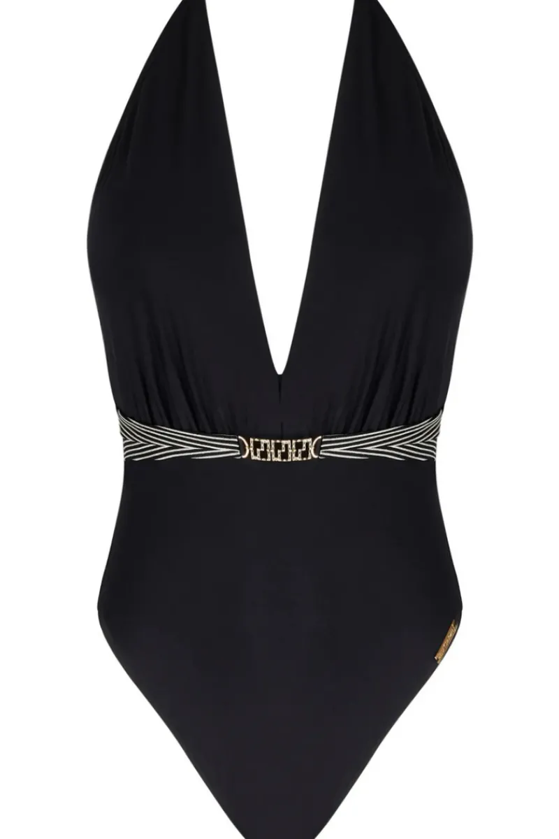 Swimsuits | Sexy Lingerie>Lise Charmel Horizon Boreal Seduction Halterneck Swimsuit Black