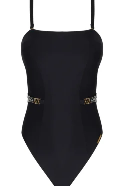 Swimsuits | Sexy Lingerie>Lise Charmel Horizon Boreal Soft Cup Strapless Swimsuit Black