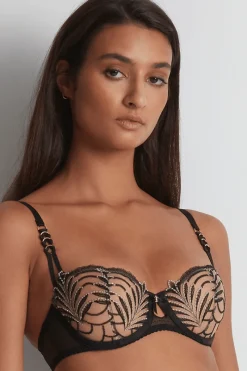Sexy Lingerie | Luxury French Lingerie>Aubade Hypnolove Underwired Half Cup Bra Eclipse