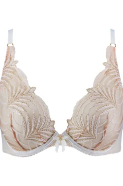Bridal & Honeymoon Lingerie | Sexy Lingerie>Aubade Hypnolove Underwired Triangle Bra GoldFeather