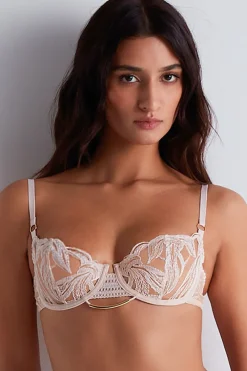 Bridal & Honeymoon Lingerie | Sexy Lingerie>Aubade Into The Groove Half Cup Bra Sandstone