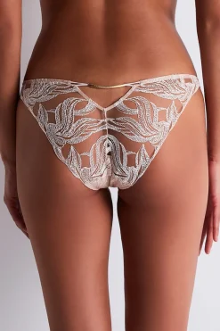 Bridal & Honeymoon Lingerie | Sexy Lingerie>Aubade Into The Groove Italian Brief Sandstone