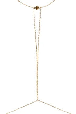 Sexy Lingerie | Luxury French Lingerie>Aubade Irresistible Spark Jewel Harness Gold