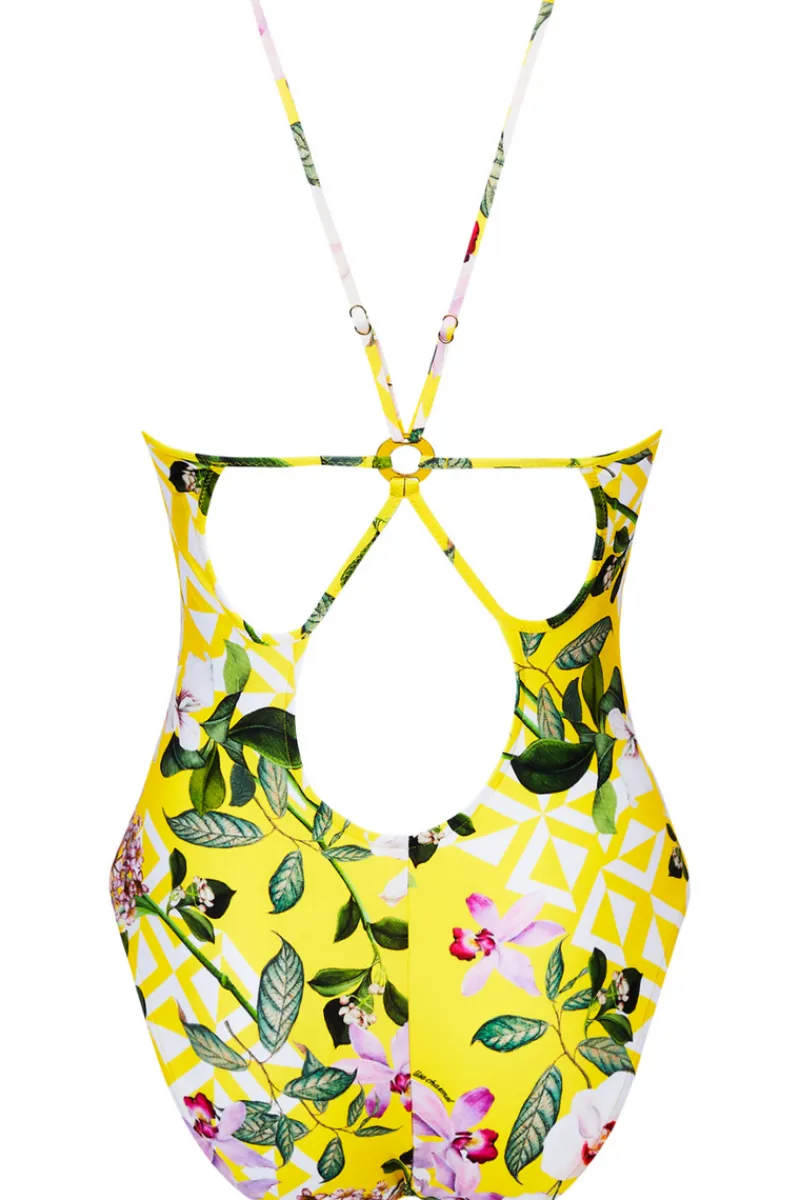 Swimsuits | Sexy Lingerie>Lise Charmel Jardin Delice Halter Neck Swimsuit SoleilDelice