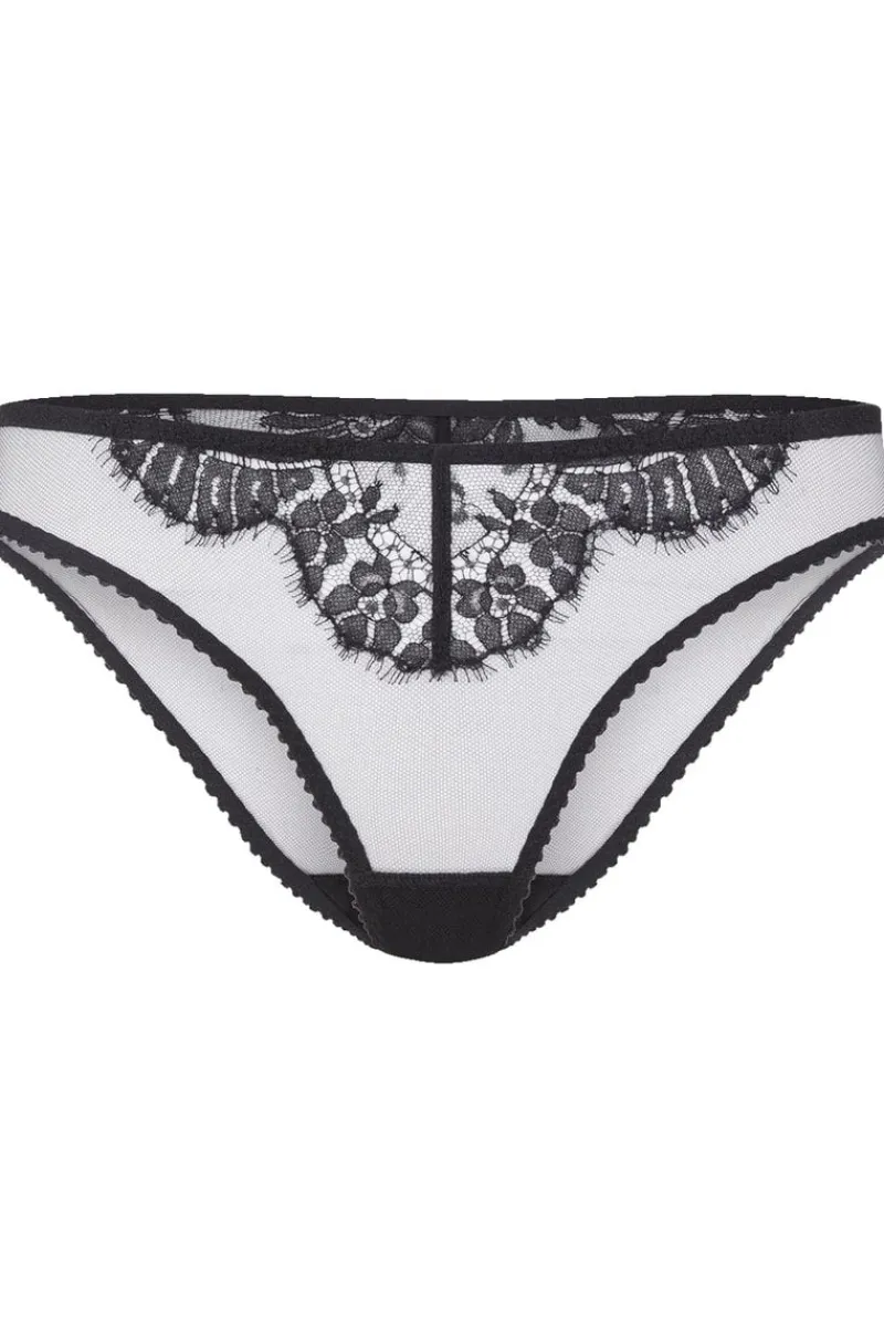 Open Back Knickers | Briefs>Agent Provocateur Jaylin Brief Black/Pink