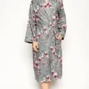 Kimonos & Robes>Cyberjammies Jessica Leopard Print Long Dressing Gown Multi