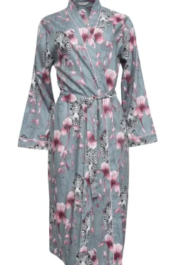 Kimonos & Robes>Cyberjammies Jessica Leopard Print Long Dressing Gown Multi