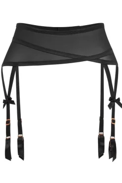 Sheer Lingerie | Suspender Belts>Agent Provocateur Joan Suspender Black
