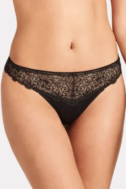 £30 And Under | Sexy Lingerie>Aubade Karl Lagerfeld - Miss Karl Tanga, 5 (UK 16) BlackTuxedo