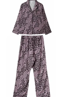 £30 And Under | 2 Piece Lingerie Sets>Wolf u0026 Whistle Kaylee Animal Print Pyjama Set, Size UK 8 Lilac