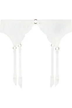 Bridal & Honeymoon Lingerie | Sexy Lingerie>Aubade Kiss Of Love Lace Suspender Opale