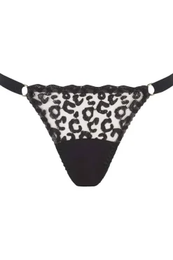 Thongs & G-strings>Fleur of England Kittie Thong, Size 1X (UK 14-16) Black