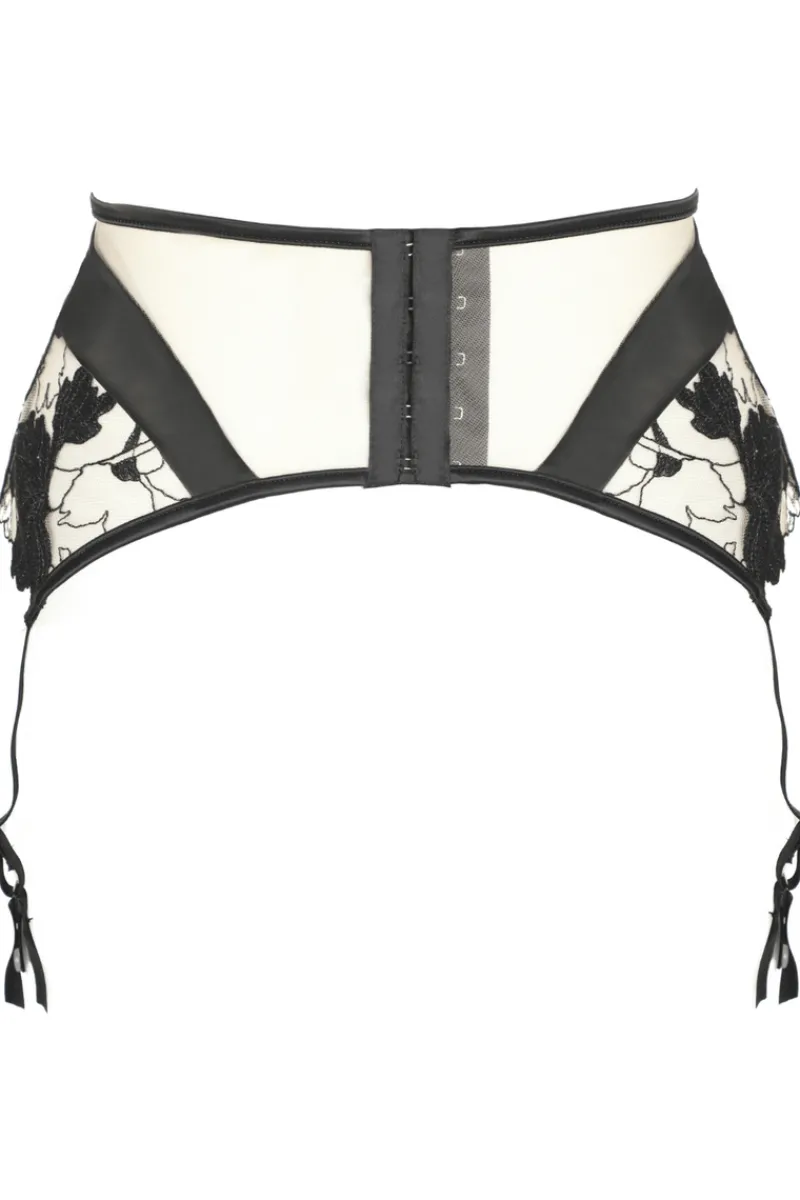 Sheer Lingerie | Suspender Belts>Prelude La Dolce Vita Suspender Belt Black