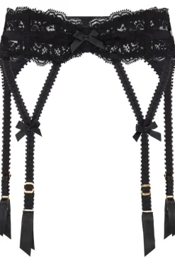 Sheer Lingerie | Suspender Belts>Agent Provocateur Lacy Suspender, Size 5 (UK 14) Black