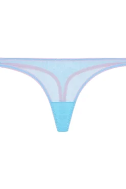 £30 And Under | Thongs & G-strings>Dora Larsen Layla Tulle Thong Pastel Blue