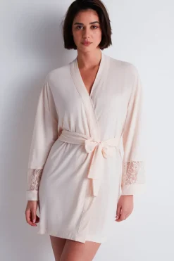 Kimonos & Robes | Sexy Lingerie>Aubade Lazy Days Kimono in Petal