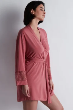 Kimonos & Robes | Sexy Lingerie>Aubade Lazy Days Kimono in Rosewood