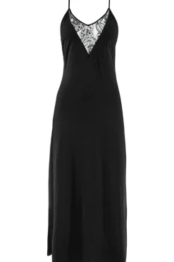 Nighties, Babydolls & Chemises | Sexy Lingerie>Aubade Lazy Days Long Nightie Black