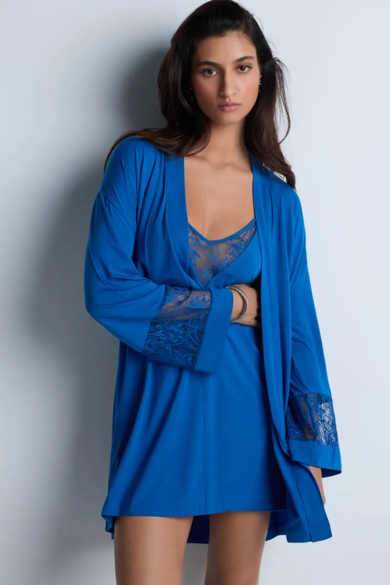 Nighties, Babydolls & Chemises | Sexy Lingerie>Aubade Lazy Days Nightie in Blue