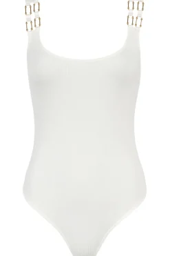 Sexy Lingerie | Luxury French Lingerie>Aubade Les Bodys Ribbed Knit Bodysuit in Opale