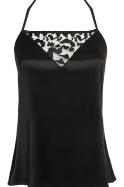 Pyjama Tops | Ready To Wear>Prelude Les Nuits Folles Camisole in Black LesNuitsFolles