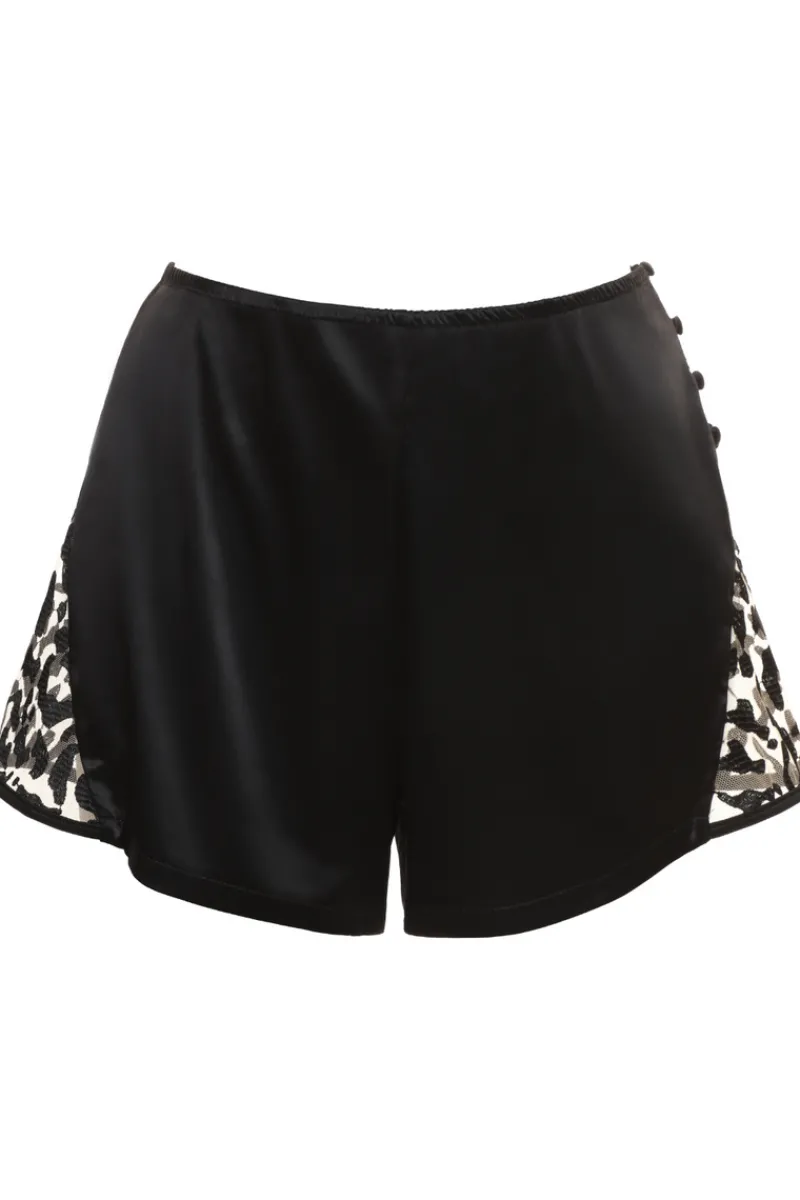 Pyjama Pants & Shorts | Ready To Wear>Prelude Les Nuits Folles Shorts in Black LesNuitsFolles