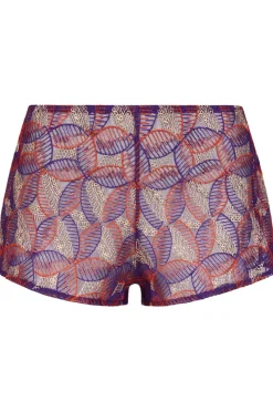 Pyjama Pants & Shorts | Sexy Lingerie>Aubade Life Celebration Embroidery Shorty VividPurple