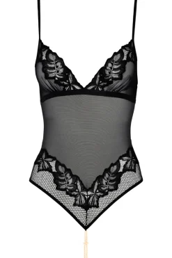 Pearl Thong Bodysuits | Sexy Lingerie>Bracli London Body Black