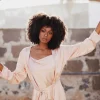 Kimonos & Robes>Lingadore Long Satin Kimono Rose Smoke