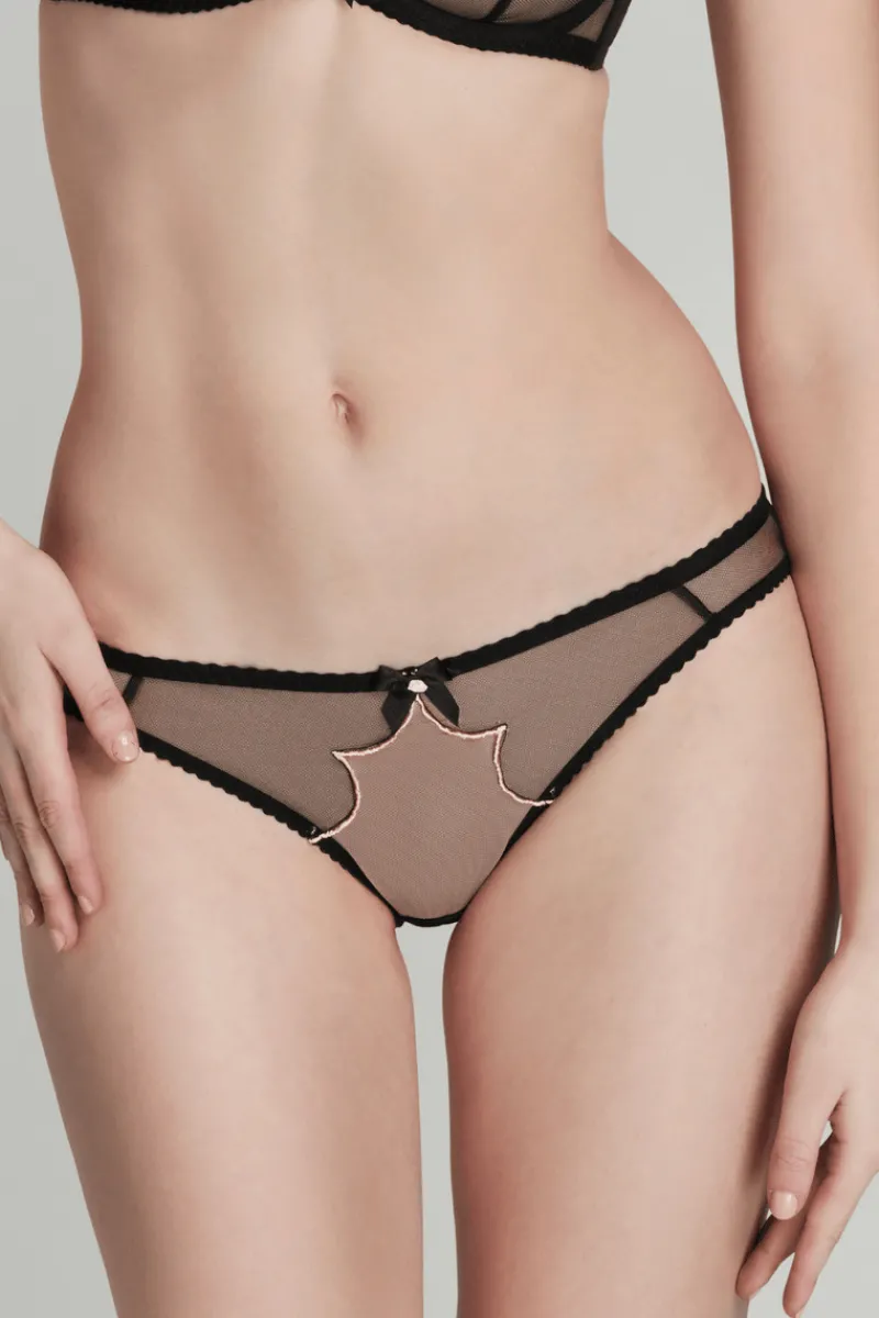 Sheer Lingerie | Briefs>Agent Provocateur Lorna Brief in Black